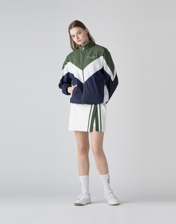 CRONOS BLACK active skirt [WHITE×GREEN]