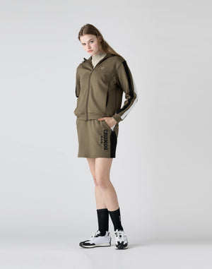CRONOS BLACK emboss logo skirt【KHAKI】