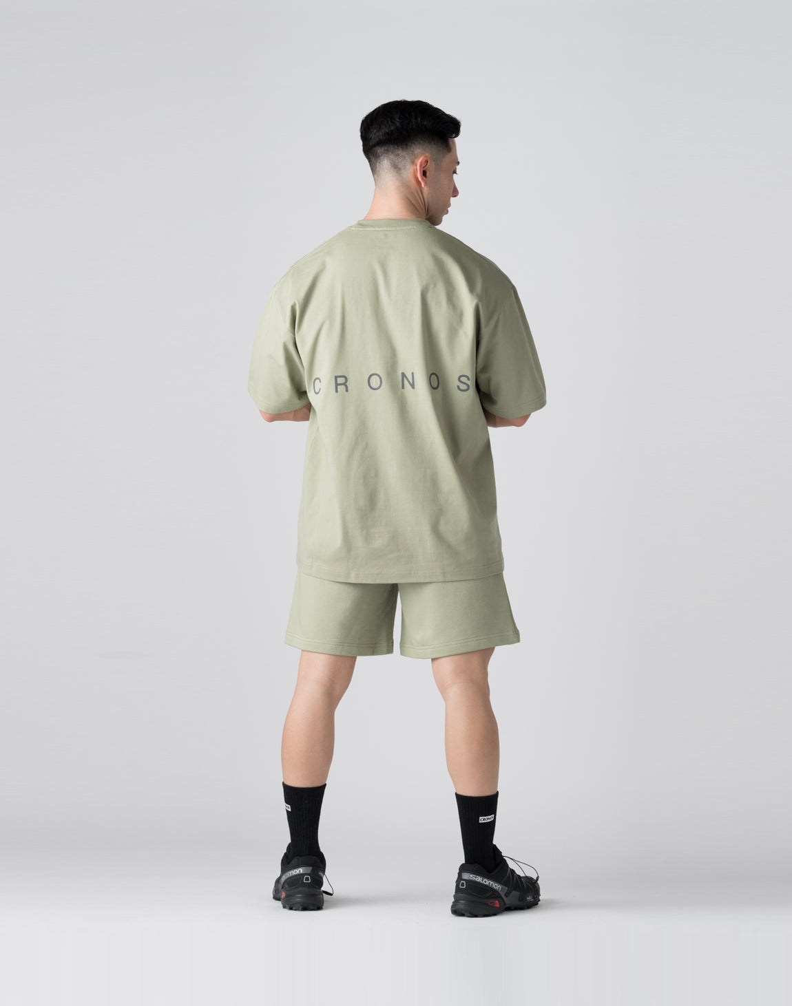 CRONOS Bold Front Logo OverSize T-SHIRT【SAGE】 – クロノス
