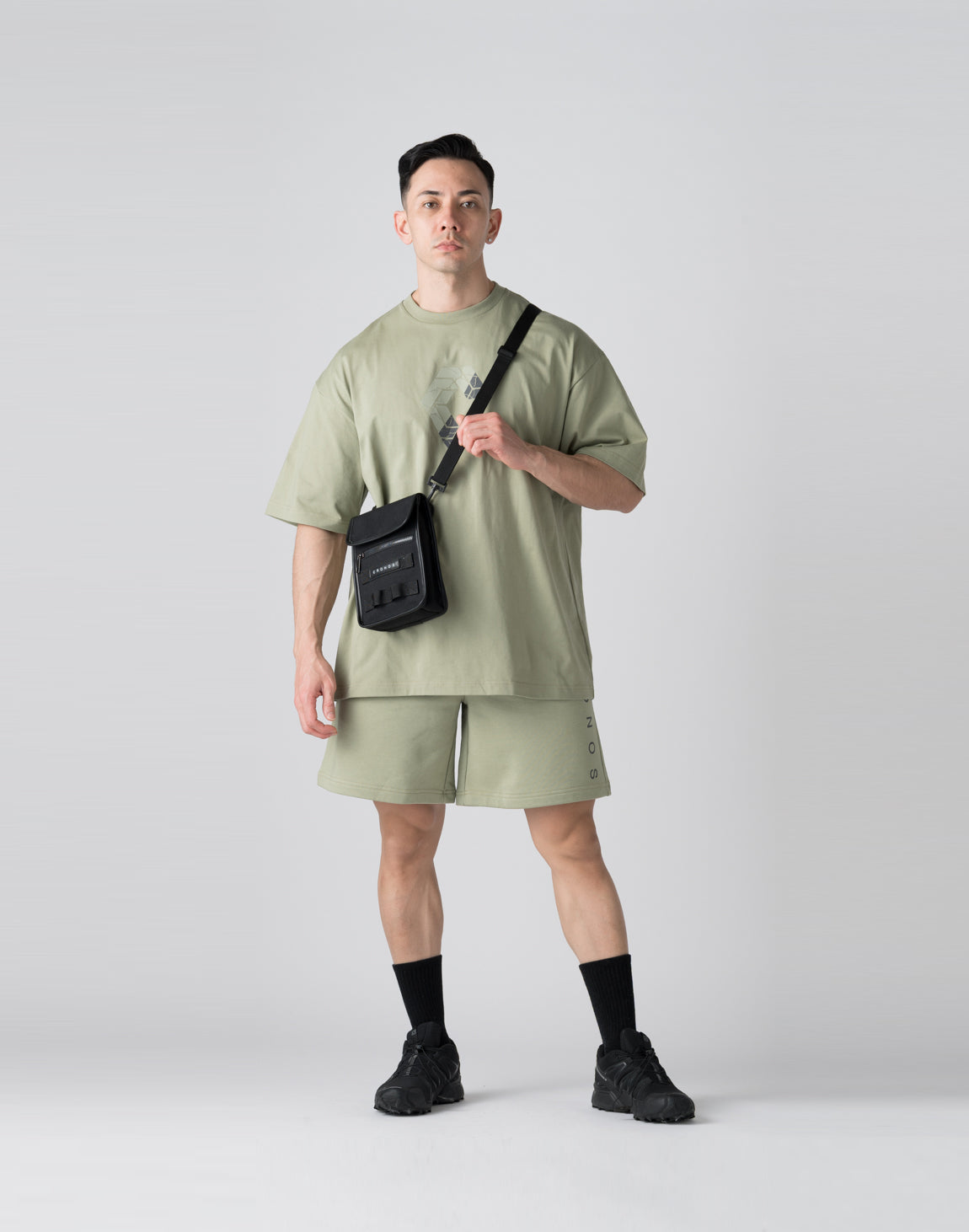 CRONOS compact shoulder BAG【BLACK】 – クロノス CRONOS CRONOS compact shoulder BAG【BLACK】 – クロノス CRONOS