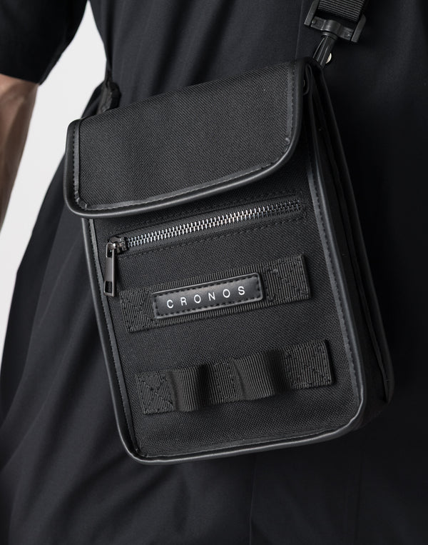 CRONOS compact shoulder BAG【BLACK】
