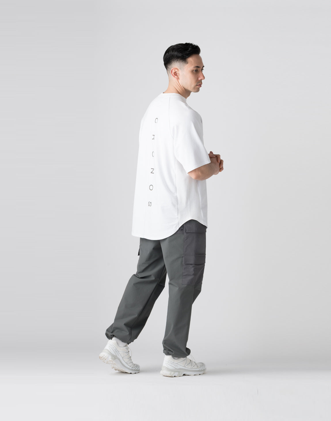 CRONOS Panel OverSize T-SHIRT【WHITE】 – クロノス CRONOS