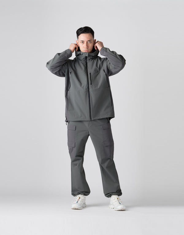CRONOS Utility Hooded Jacket【GRAY】