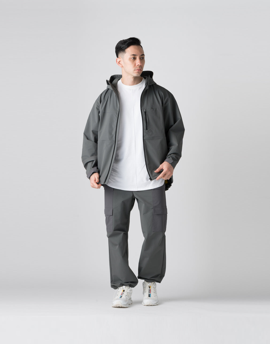 CRONOS Utility Hooded Jacket【GRAY】