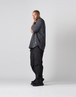 CRONOS Panel OverSize T-SHIRT【CHARCOAL GRAY】