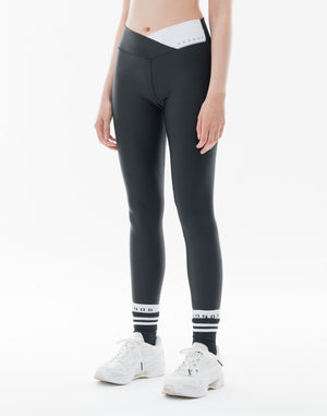 CRONOS WOMEN Motion Cross Leggings【BLACK】