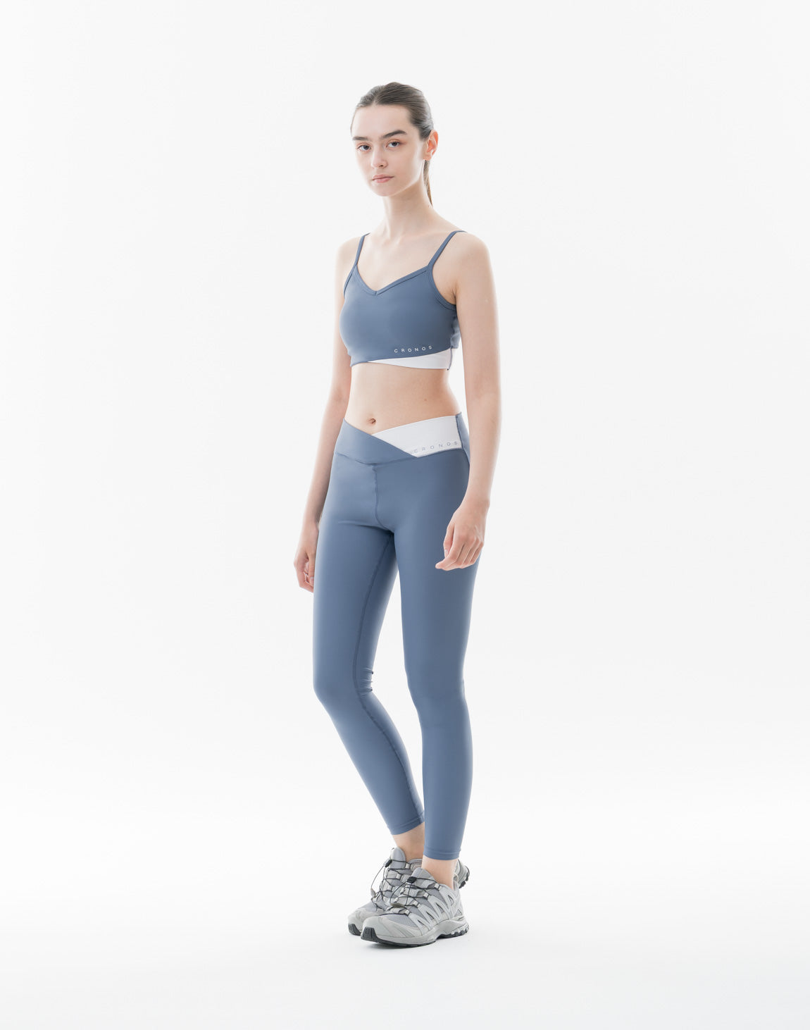 CRONOS WOMEN Motion Cross Leggings【NAVY】