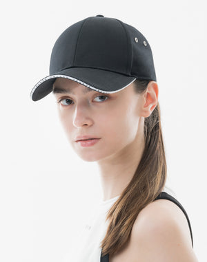CRONOS WOMEN Edge Logo Cap [BLACK]