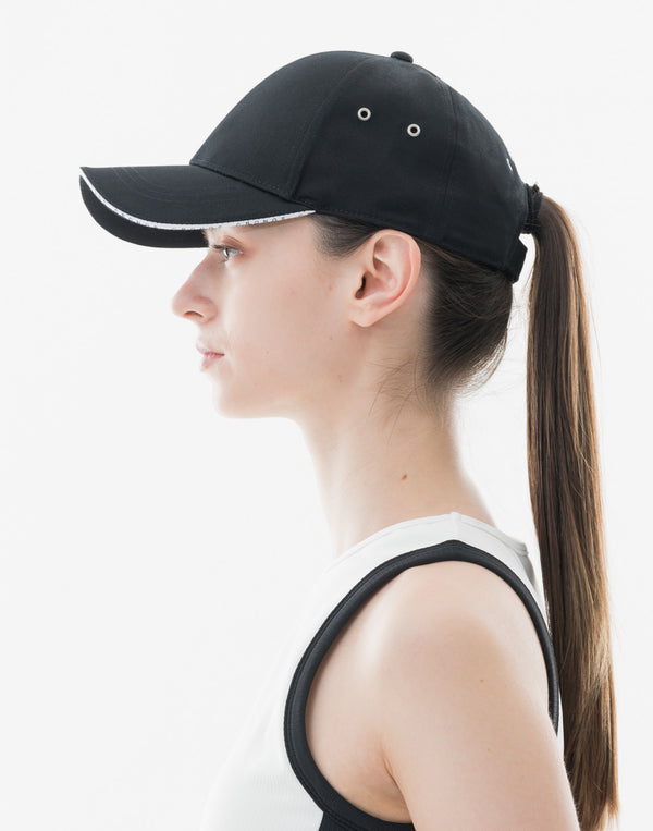 CRONOS WOMEN Edge Logo Cap [BLACK]