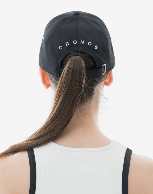 CRONOS WOMEN Edge Logo Cap [BLACK]