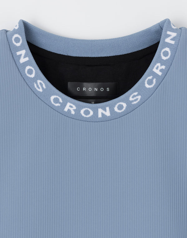 CRONOS 女款優雅彈性洋裝【藍色】
