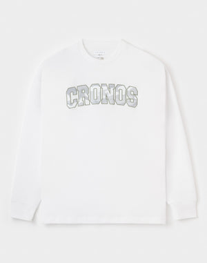 CRONOS  AIR DRY over size L/S TEE【WHITE】