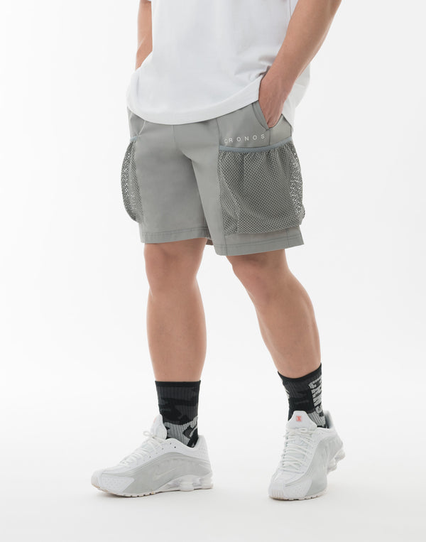 CRONOS Active Stretch Cargo shorts【GRAY】