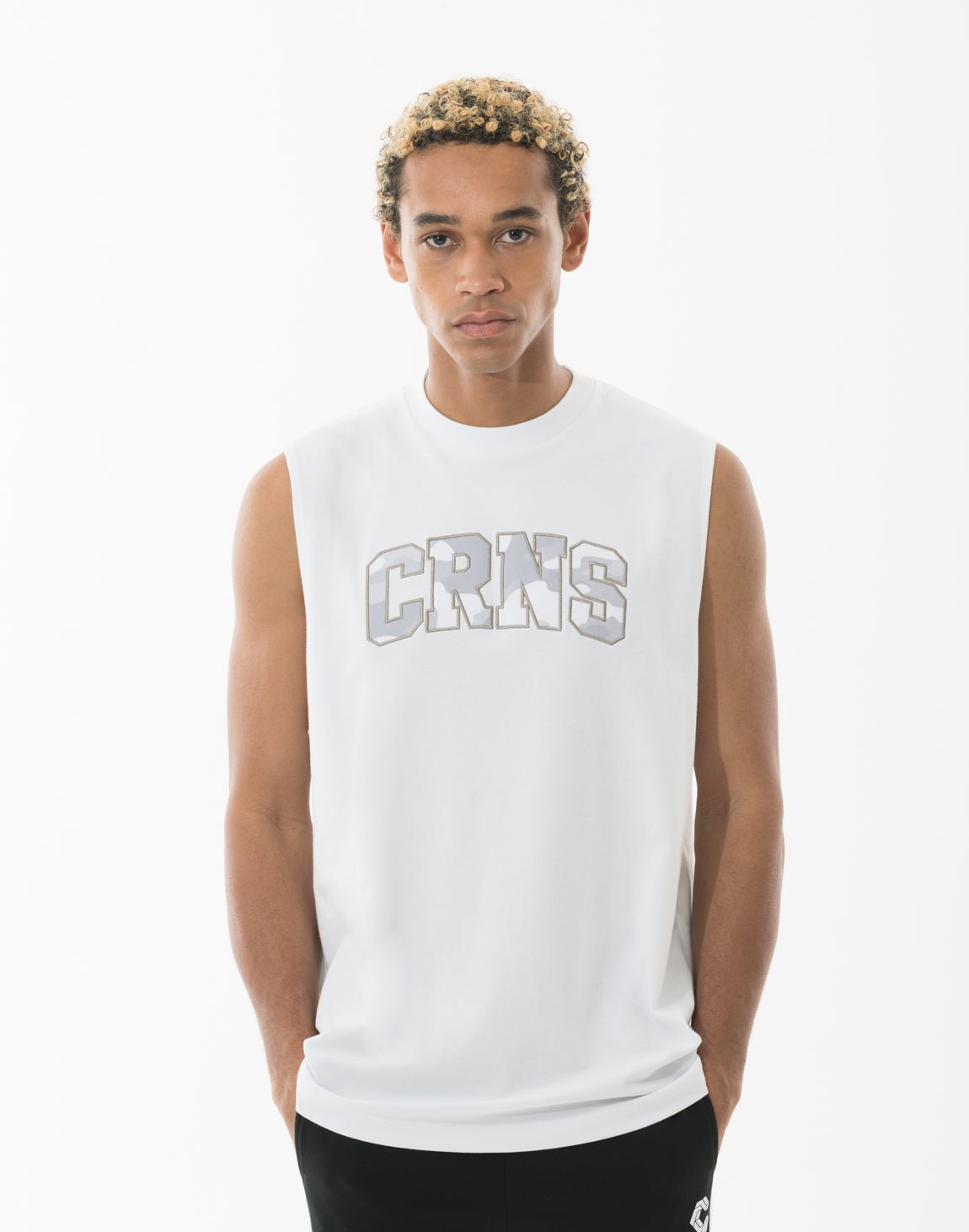 CRONOS AIR DRY over size SLEEVELESS TEE【WHITE】 – クロノス