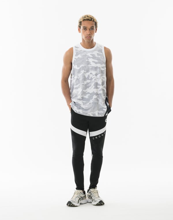 CRONOS TACTICAL CAMO over size SLEEVELESS TEE【WHITECAMO】