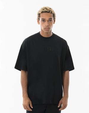 CRONOS PATCH LOGO TECH　over size S/S TEE【BLACK】