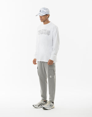 CRONOS  AIR DRY over size L/S TEE【WHITE】