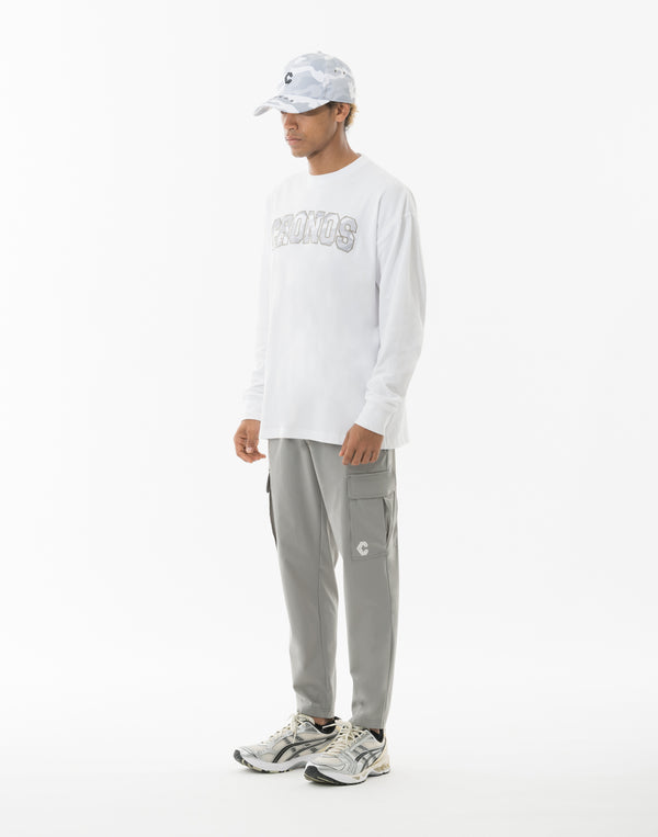 CRONOS  AIR DRY over size L/S TEE【WHITE】