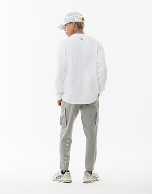 CRONOS  AIR DRY over size L/S TEE【WHITE】