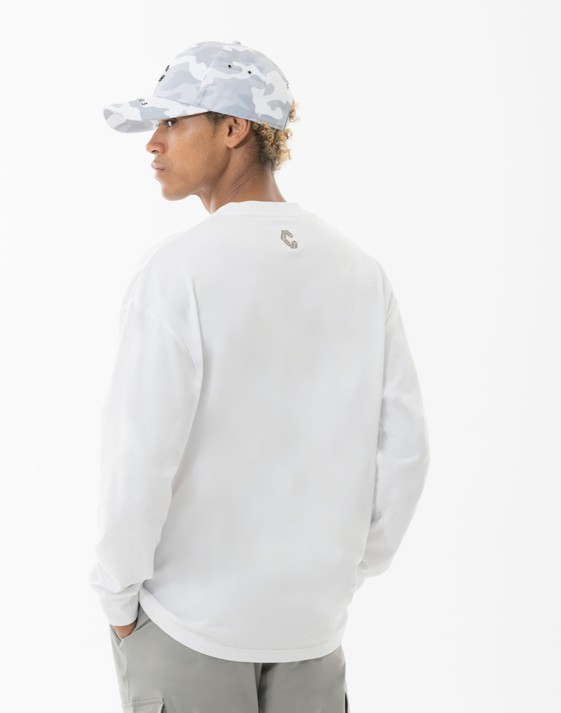CRONOS AIR DRY over size L/S TEE【WHITE】 – クロノス CRONOS