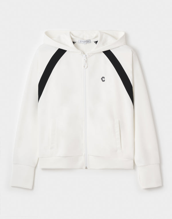 CRONOS WOMEN UV Shield Light Hoodie【WHITE】