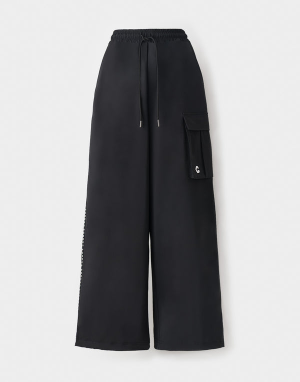 CRONOS WOMEN Dual Style Cargo Pants【BLACK】