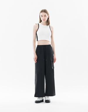CRONOS WOMEN Dual Style Cargo Pants【BLACK】