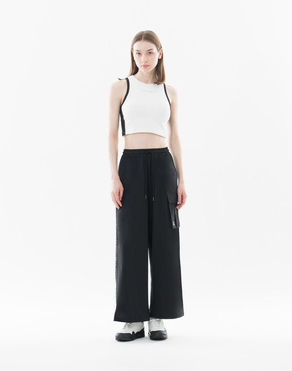 CRONOS WOMEN Dual Style Cargo Pants【BLACK】