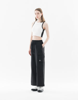 CRONOS WOMEN Dual Style Cargo Pants【BLACK】
