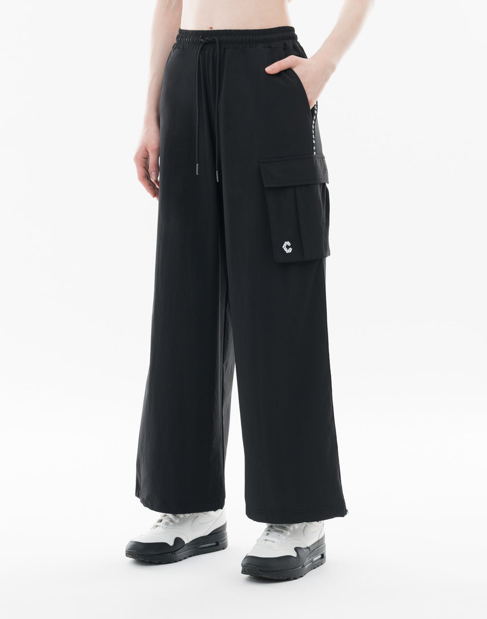 CRONOS WOMEN Dual Style Cargo Pants【BLACK】