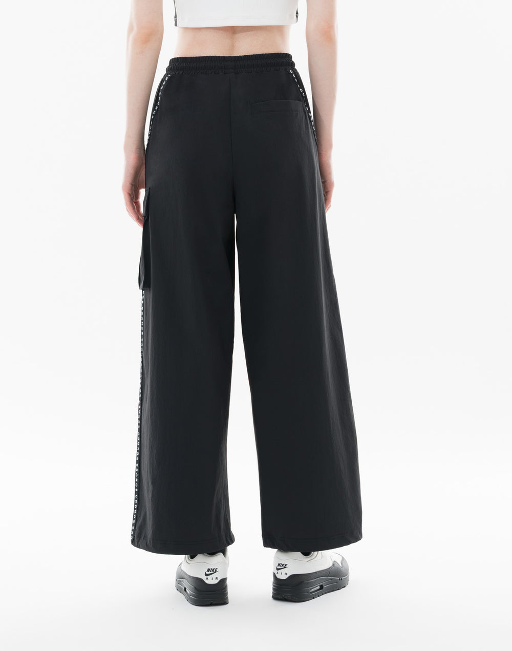 CRONOS WOMEN Dual Style Cargo Pants【BLACK】