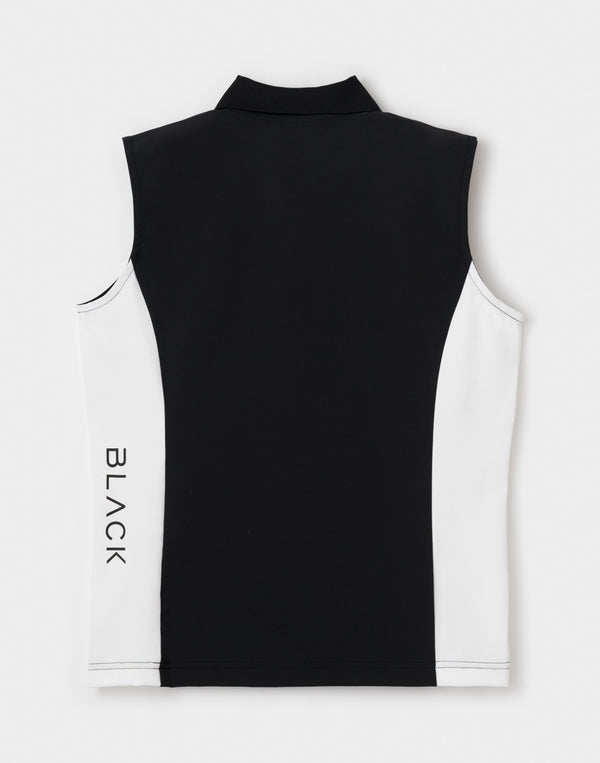 CRONOS BLACK WOMAN AirFlow Shield halfZIP 無袖上衣 [黑色]