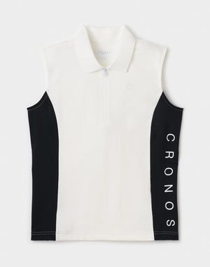 CRONOS BLACK WOMAN AirFlow Shield 半拉鍊無袖上衣 [白色]