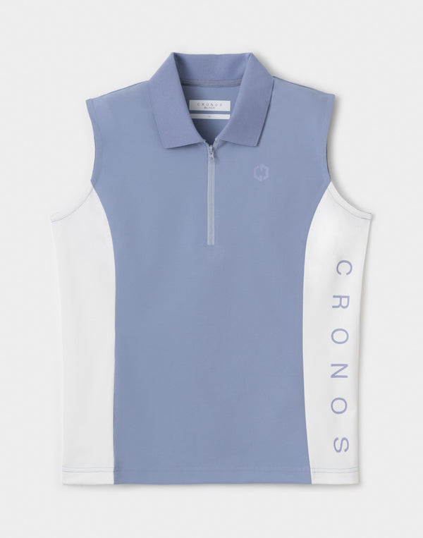 CRONOS BLACK WOMAN AirFlow Shield halfZIP 無袖上衣 [灰色]