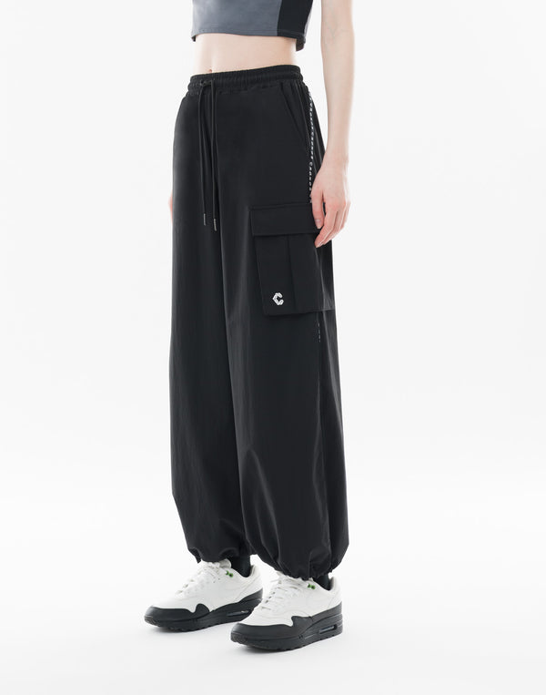 CRONOS WOMEN Dual Style Cargo Pants【BLACK】