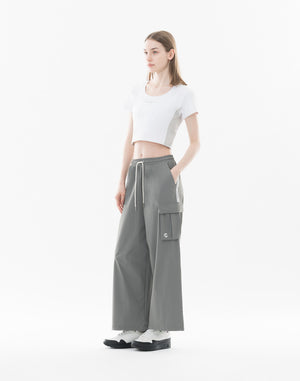 CRONOS WOMEN Dual Style Cargo Pants【GRAY】