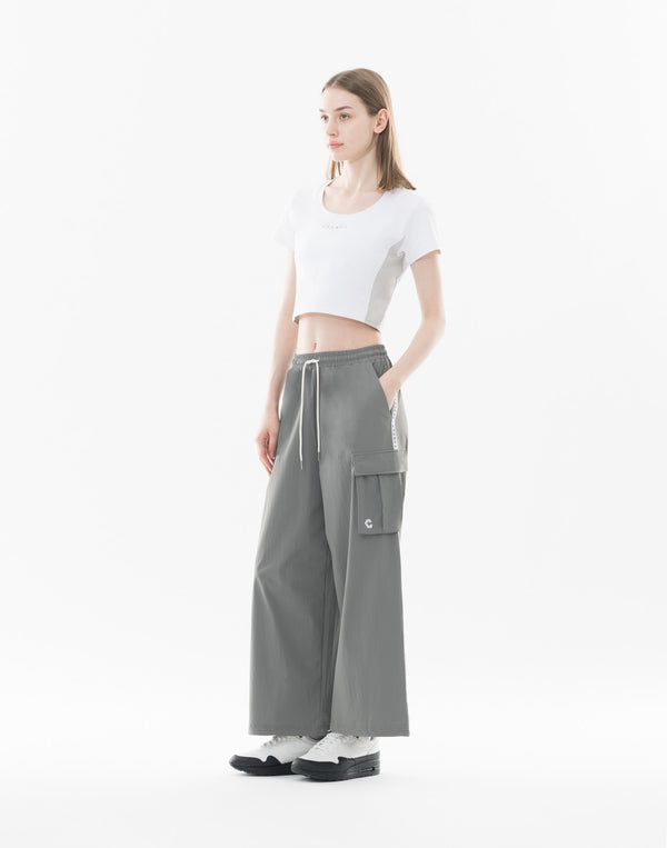 CRONOS WOMEN Dual Style Cargo Pants【GRAY】