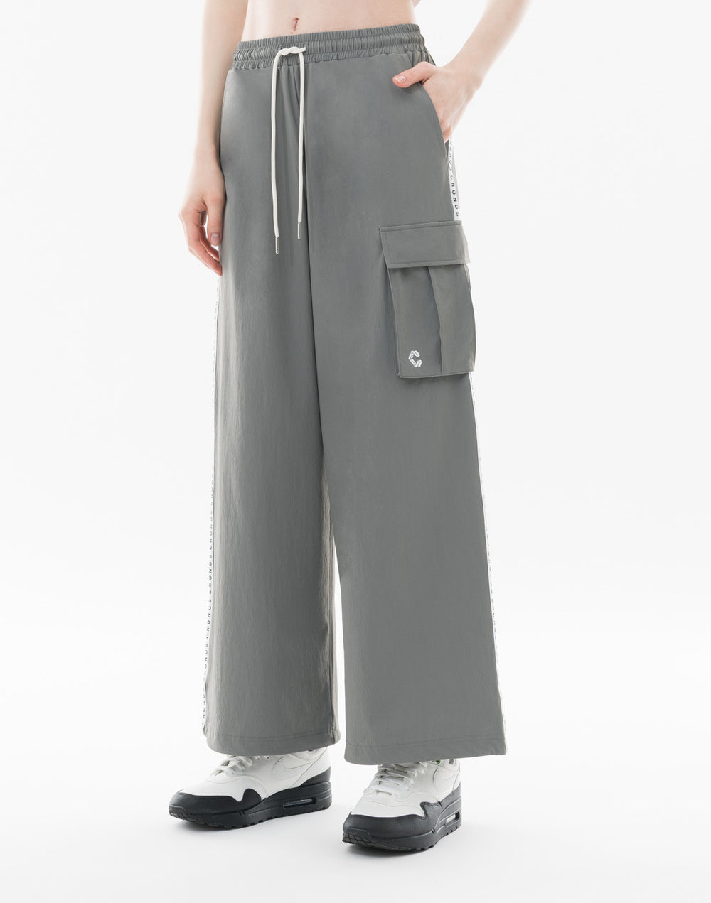 CRONOS WOMEN Dual Style Cargo Pants【GRAY】
