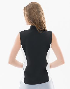 CRONOS BLACK WOMAN AirFlow Shield halfZIP 無袖上衣 [黑色]