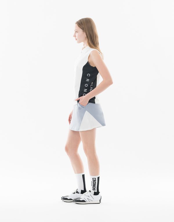 CRONOS BLACK WOMAN AirFlow Shield 半拉鍊無袖上衣 [白色]