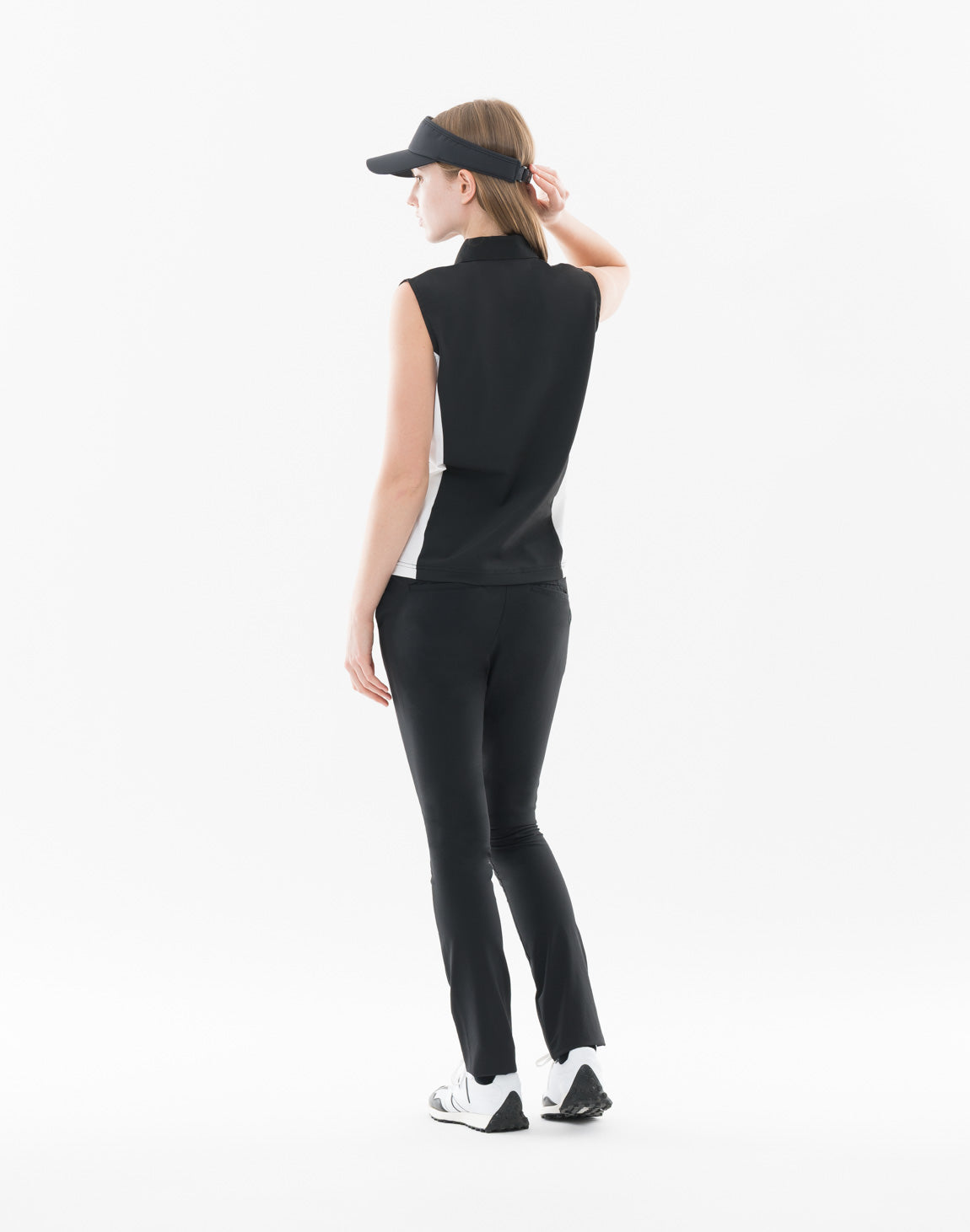 CRONOS BLACK WOMEN AirFlow Shield halfZIP Sleeve less【BLACK】