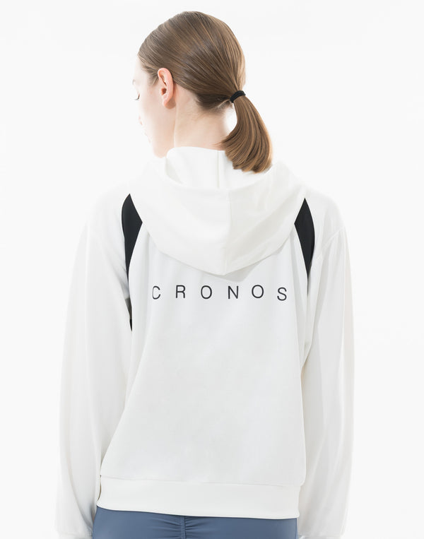 CRONOS WOMEN UV Shield Light Hoodie【WHITE】