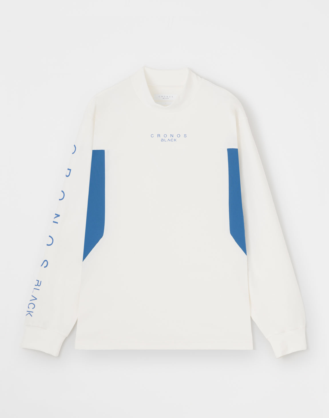 CRONOS SHOULDER REGION LINE LONG SLEEVE T 【WHITE