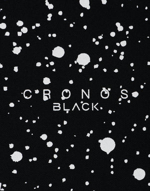 CRONOS BLACK 潑墨印花 Polo 衫 [黑色]