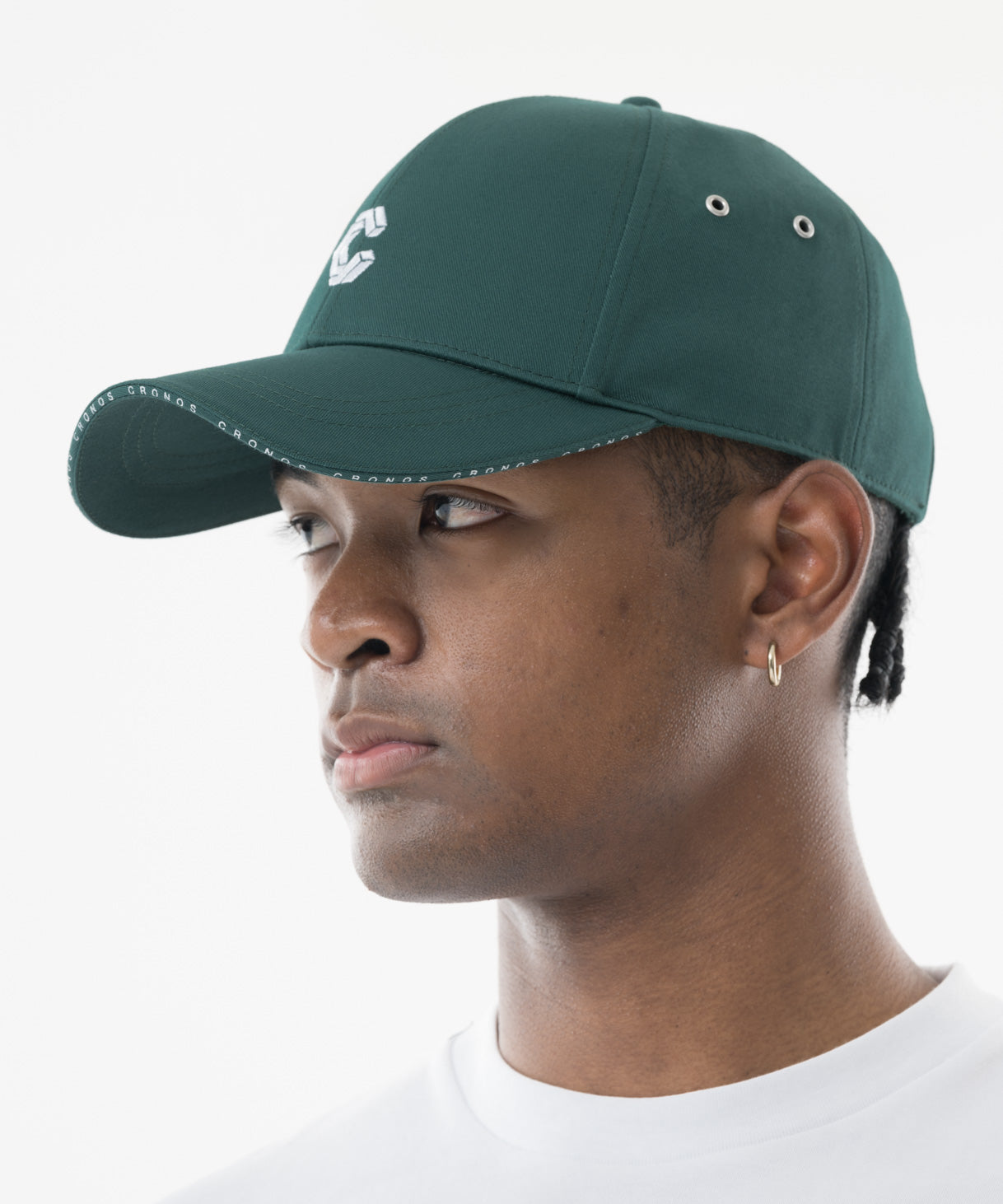 CRONOS Visor Trim Logo Cap【GREEN】