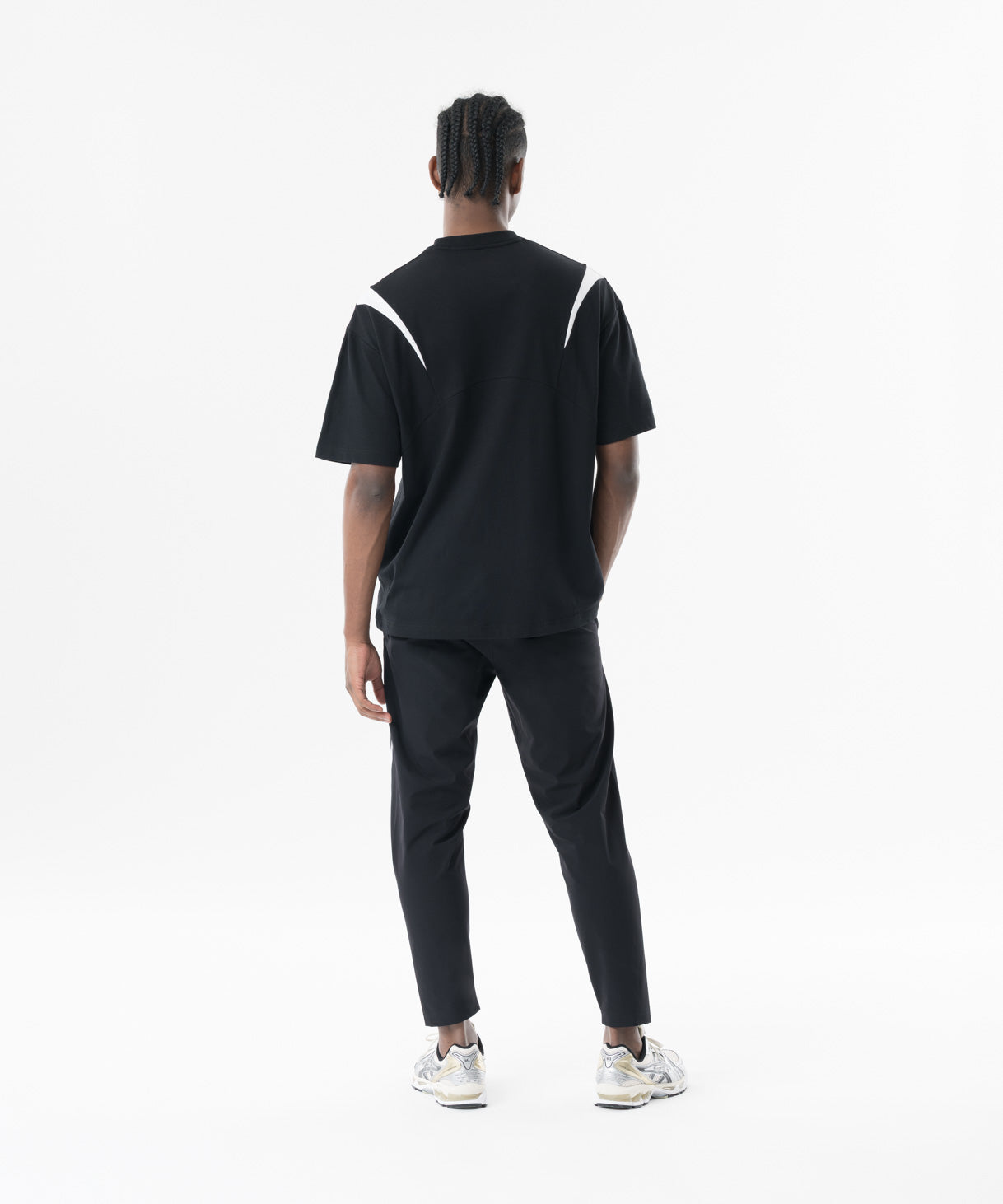 CRONOS Structured Panel long Pants【BLACK】 – クロノス