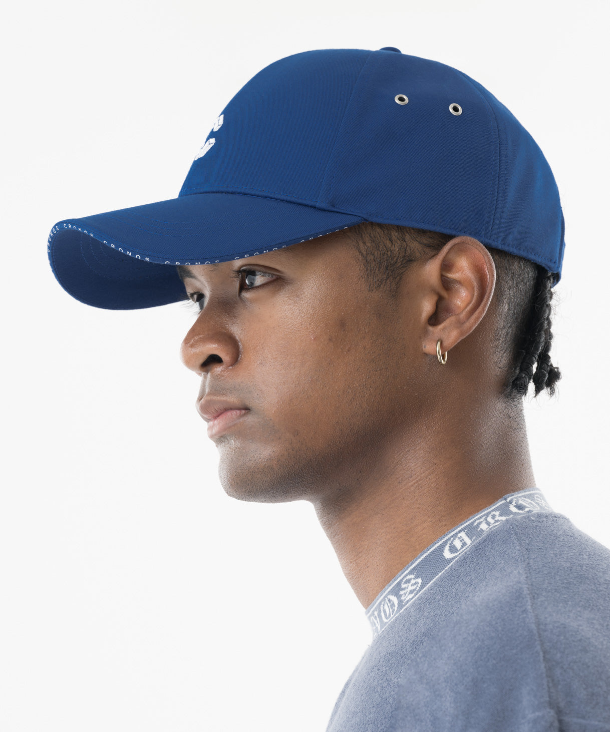 【新品タグ付き】CRONOS VISOR TRIM LOGO CAP BLACK CRONOS Visor Trim Logo Cap【BLUE】 – クロノス CRONOS