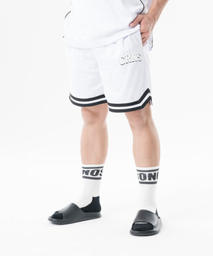 CRONOS Double-Layer Basketball Mesh shorts [WHITE]