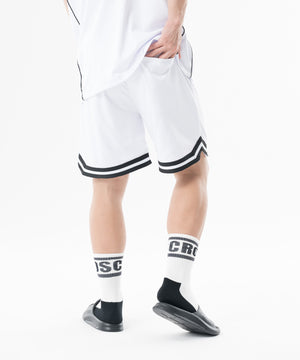 CRONOS Double-Layer Basketball Mesh shorts [WHITE]