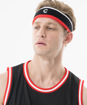 CRONOS Signature Logo Headband【BLACK×RED】